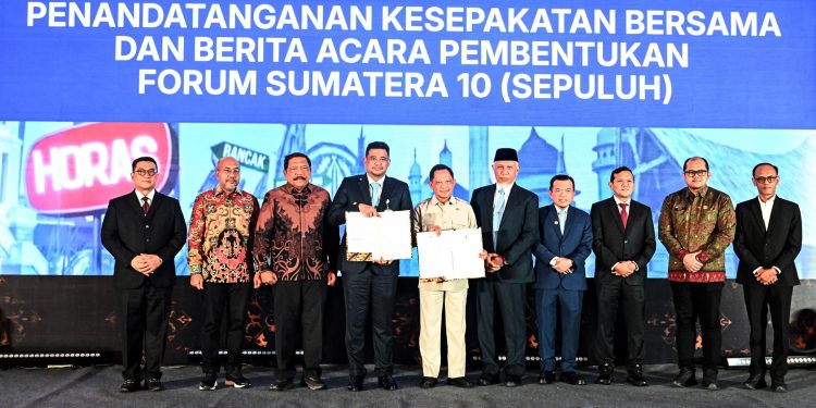 Gubernur Al Haris Teken MoU Forum Sumatera Sepuluh, Perkuat Sinergi Pembangunan Antar Provinsi